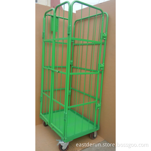 china supplier high quality Supermarket folding collapsible folding cargo trolley